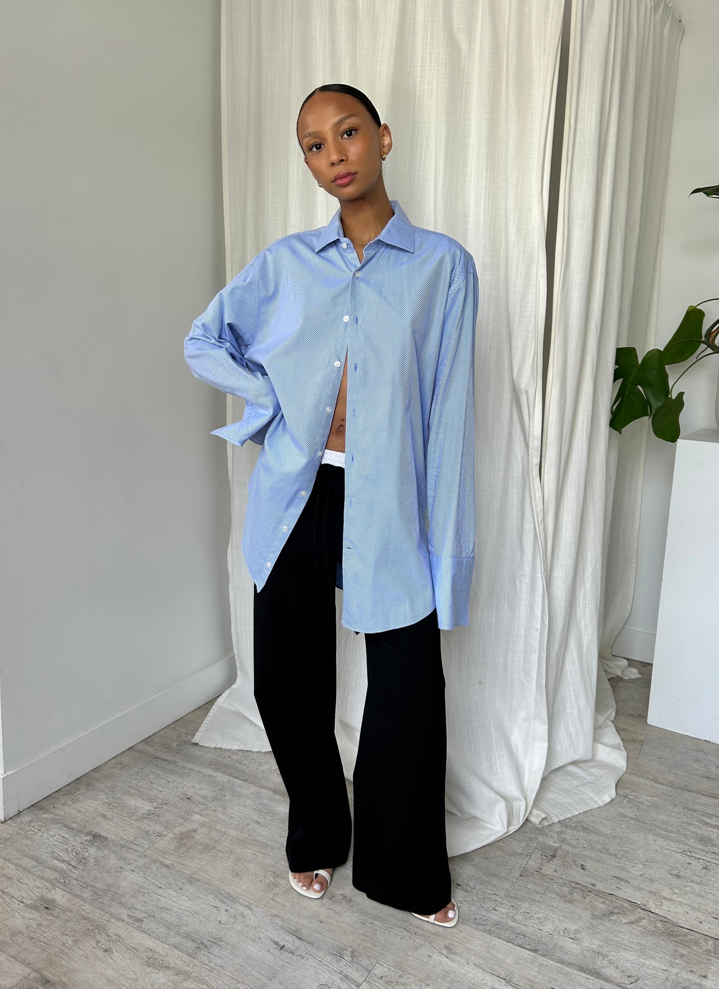 Diagonal Striped Shirts