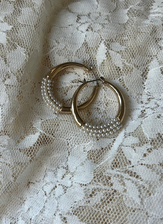 Pearl Hoops
