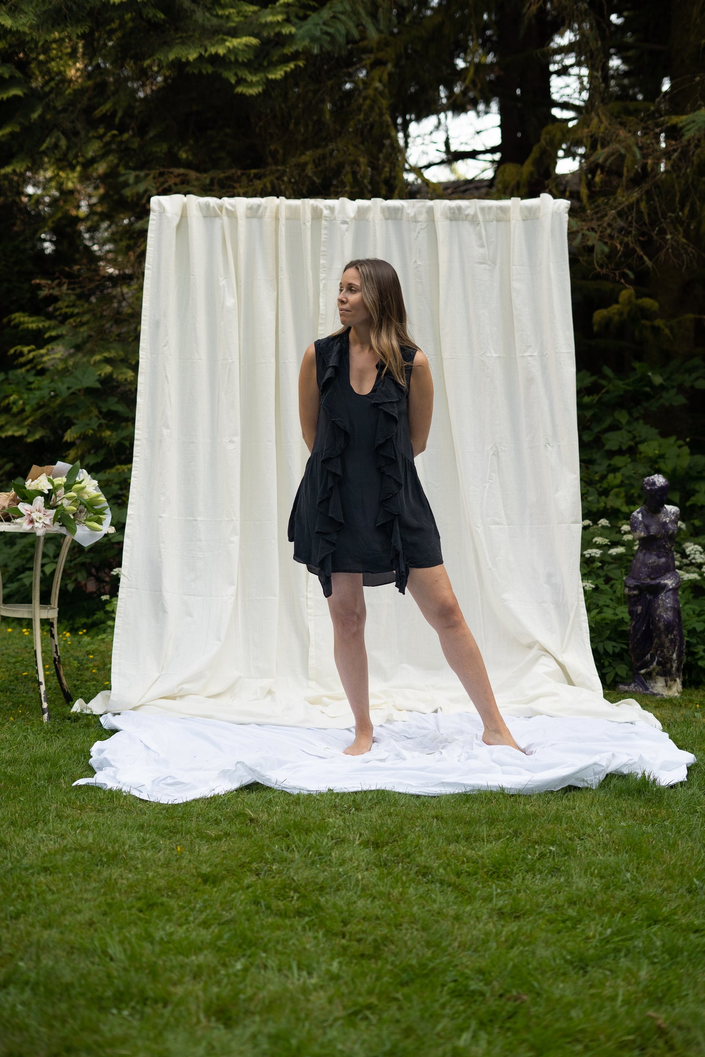 Silk Ruffle Mini