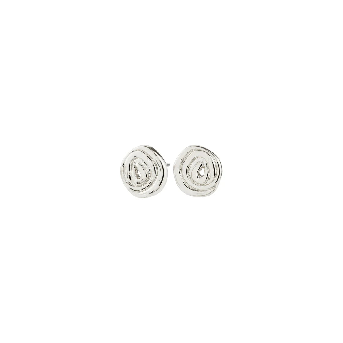 Spiral Stud Silver