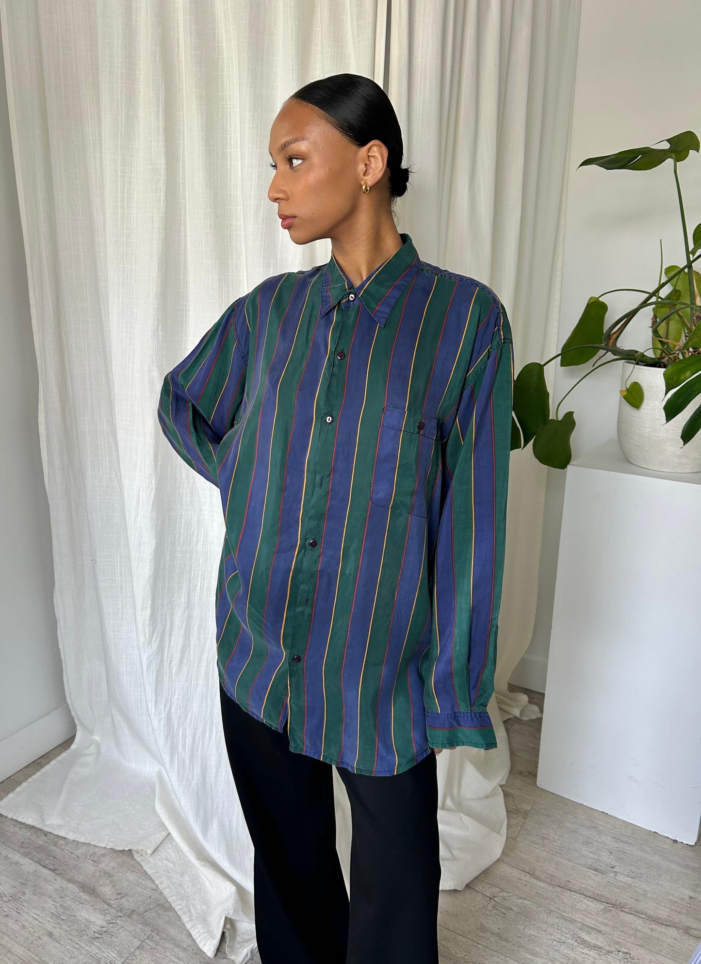 Silk Button Up