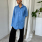 Blue Button Up