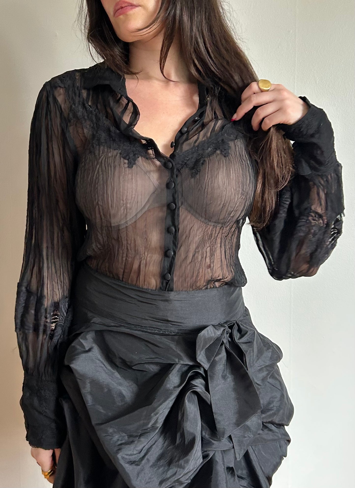 Sheer Lace Blouse