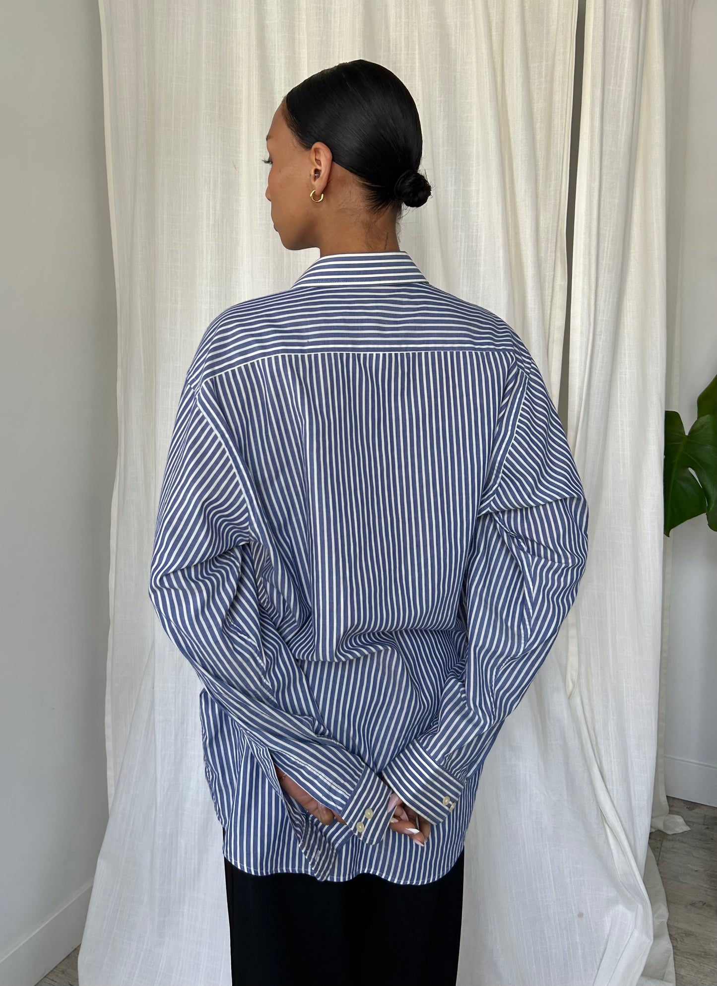 Soft Striped Button Up