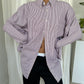 Striped Boxy Button Up