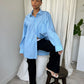 Baby Blue Striped Button Up