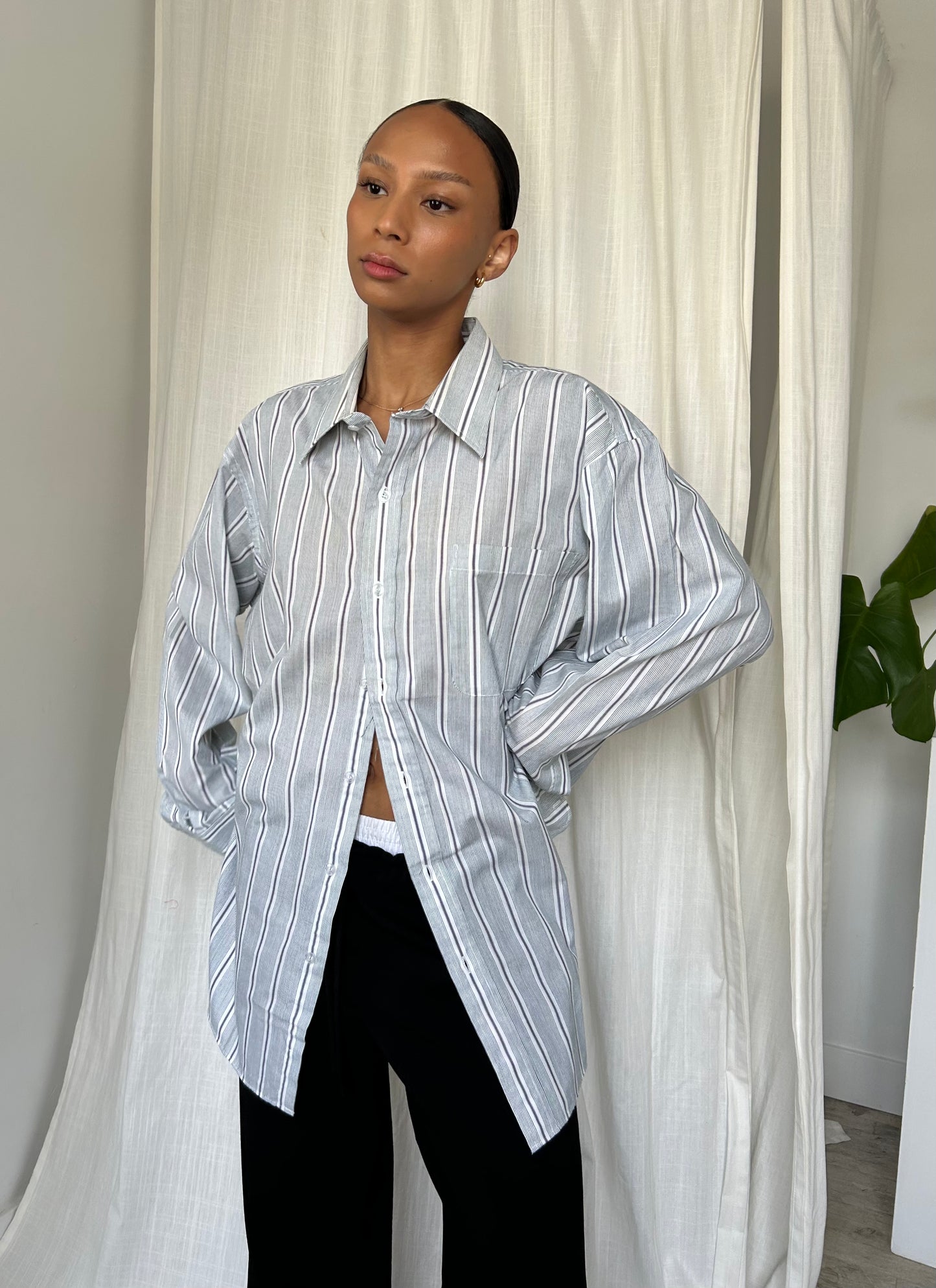 Striped Button Up