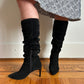 Suede Heeled Boots