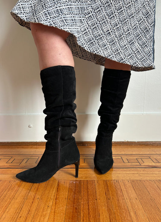 Suede Heeled Boots