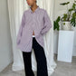 Striped Boxy Button Up