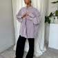 Striped Boxy Button Up