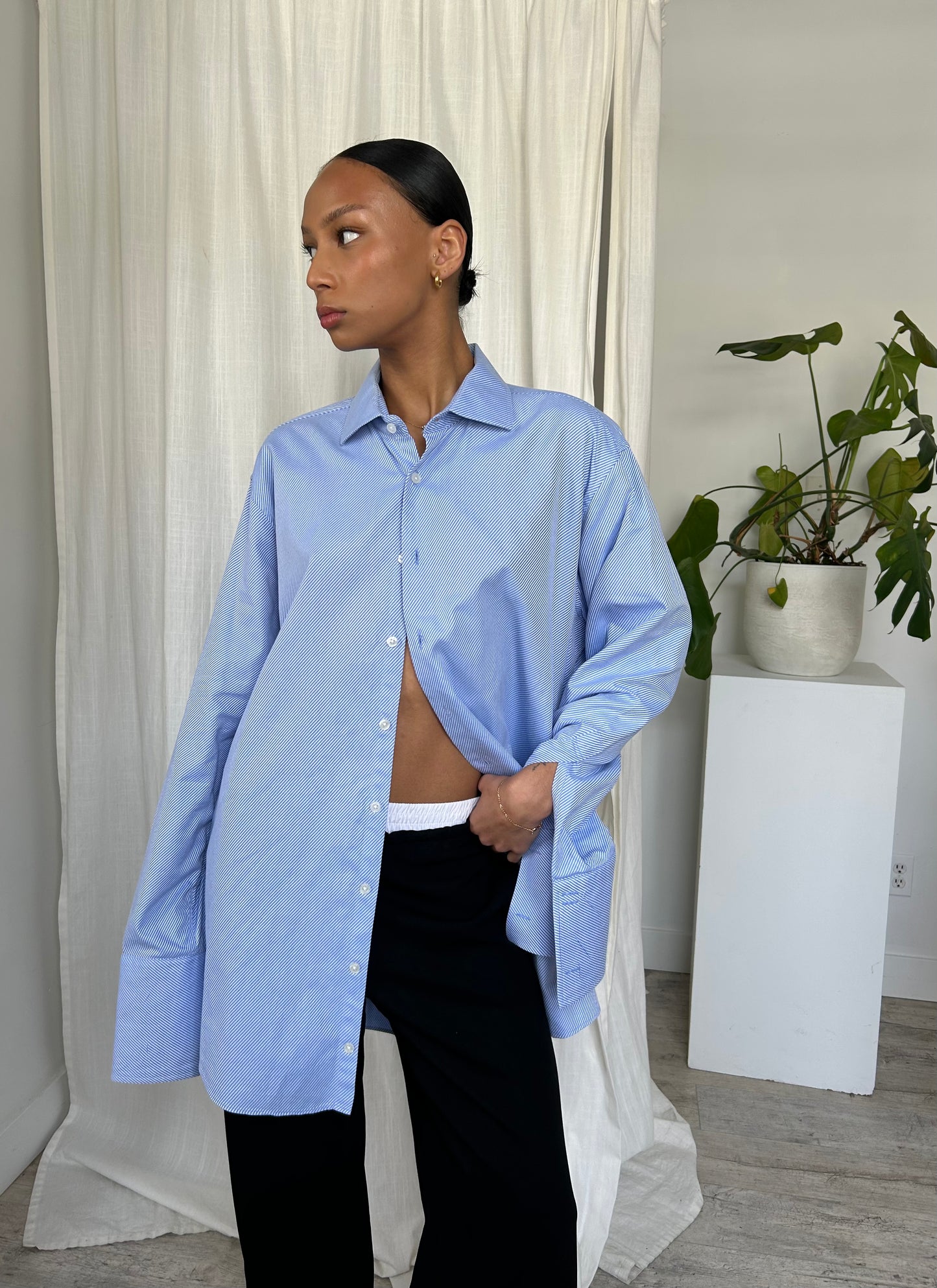 Diagonal Striped Shirts