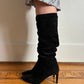 Suede Heeled Boots