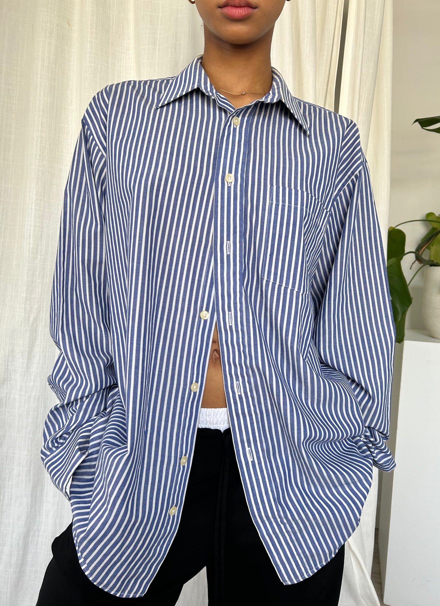 Soft Striped Button Up