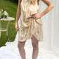 Mini Yellow Floral Dress