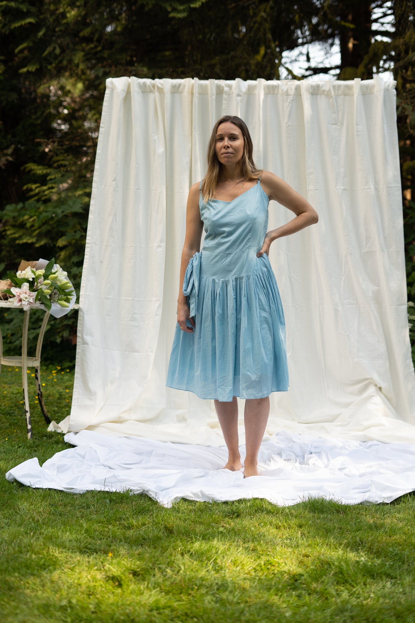 Blue Wrap Dress