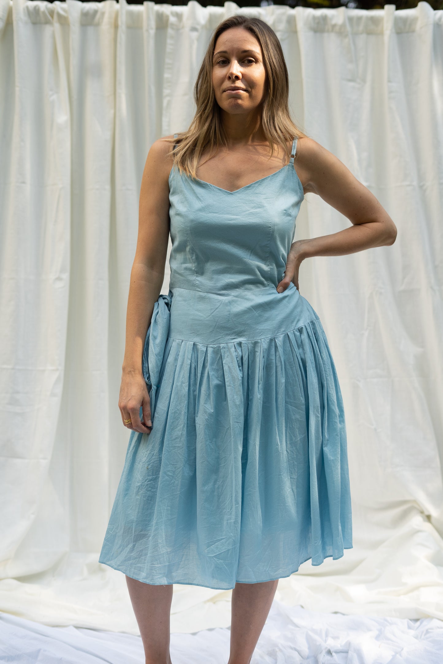 Blue Wrap Dress