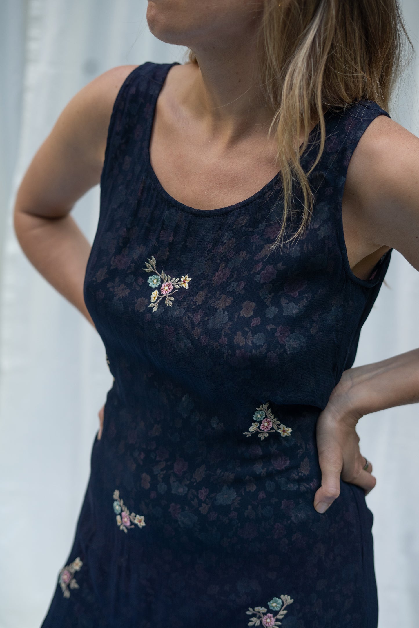 Double Layer Floral Mini