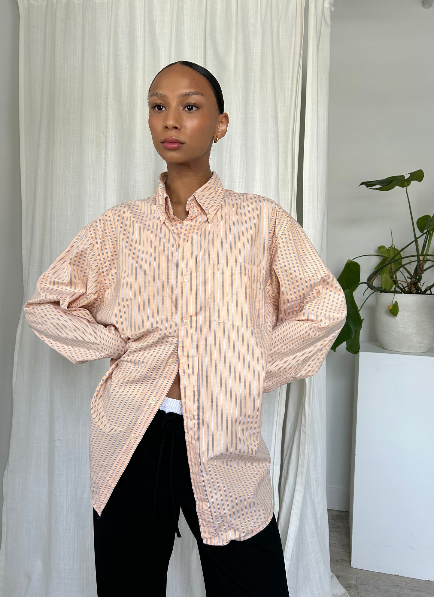 Creamsicle Button Up