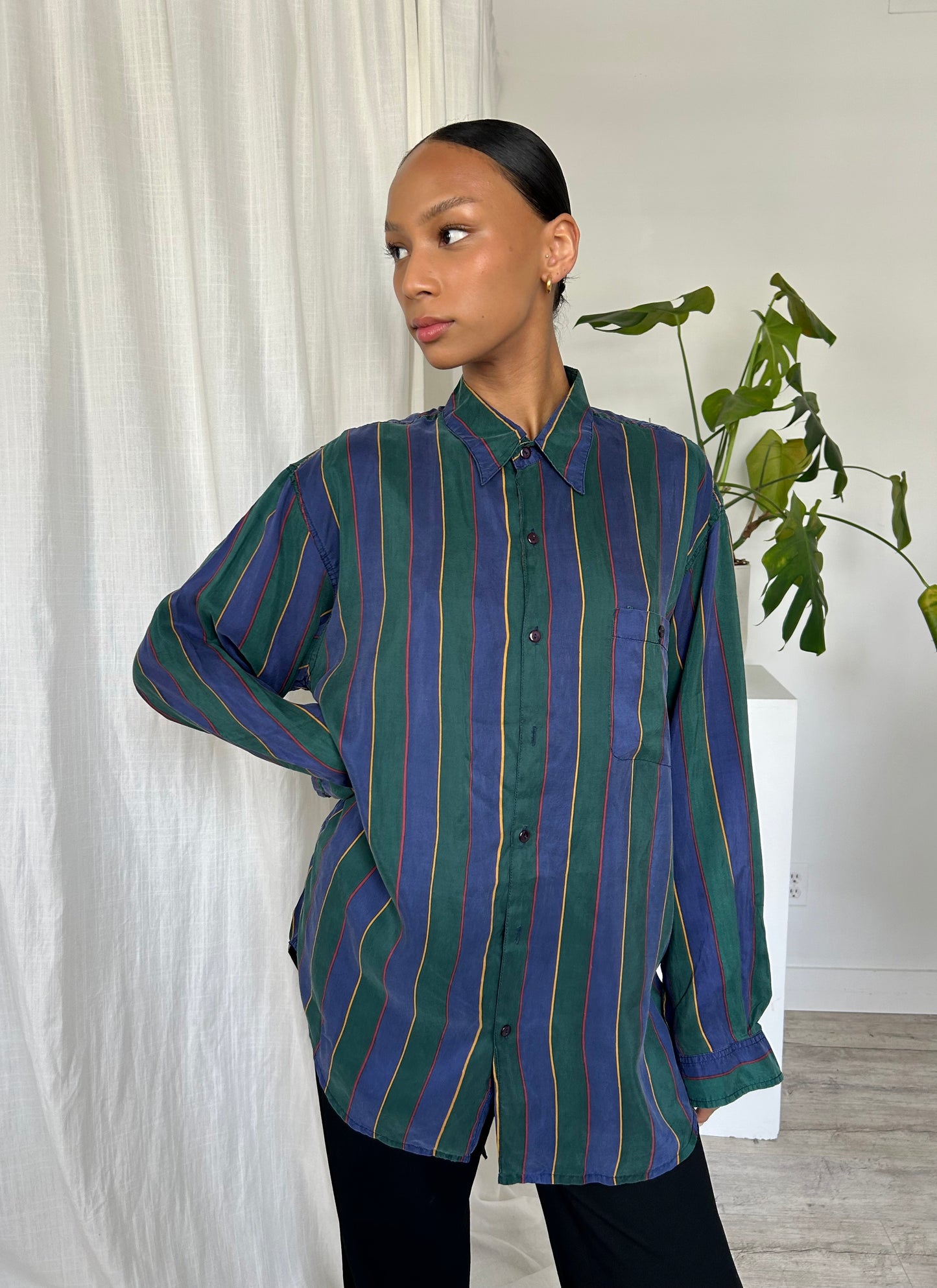 Silk Button Up