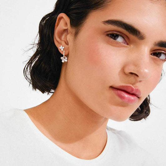 Ajani Earrings 2 in 1 - Silver