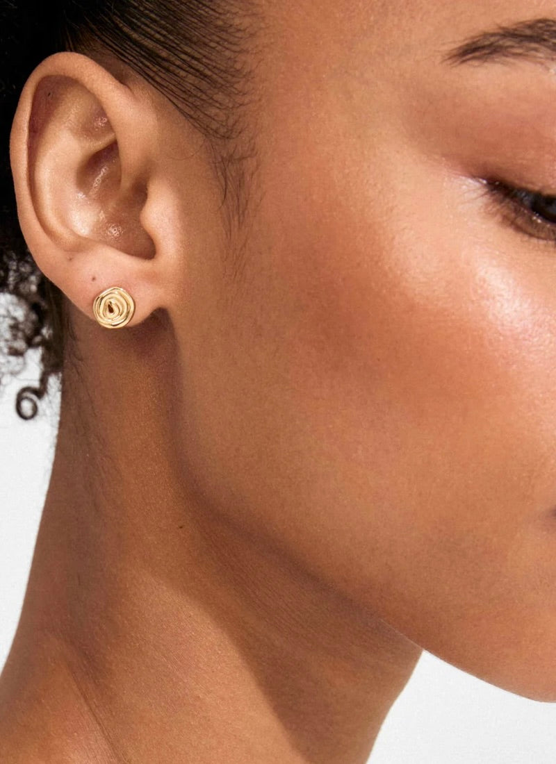 Spiral Stud Gold