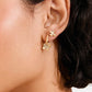 Ajani Earrings 2 in 1 - Gold