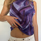 Crinkled Purple Tank