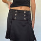 Black Satin Skort