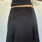 Black Satin Skort