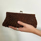 Bronze Beaded Clutch