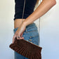Bronze Beaded Clutch
