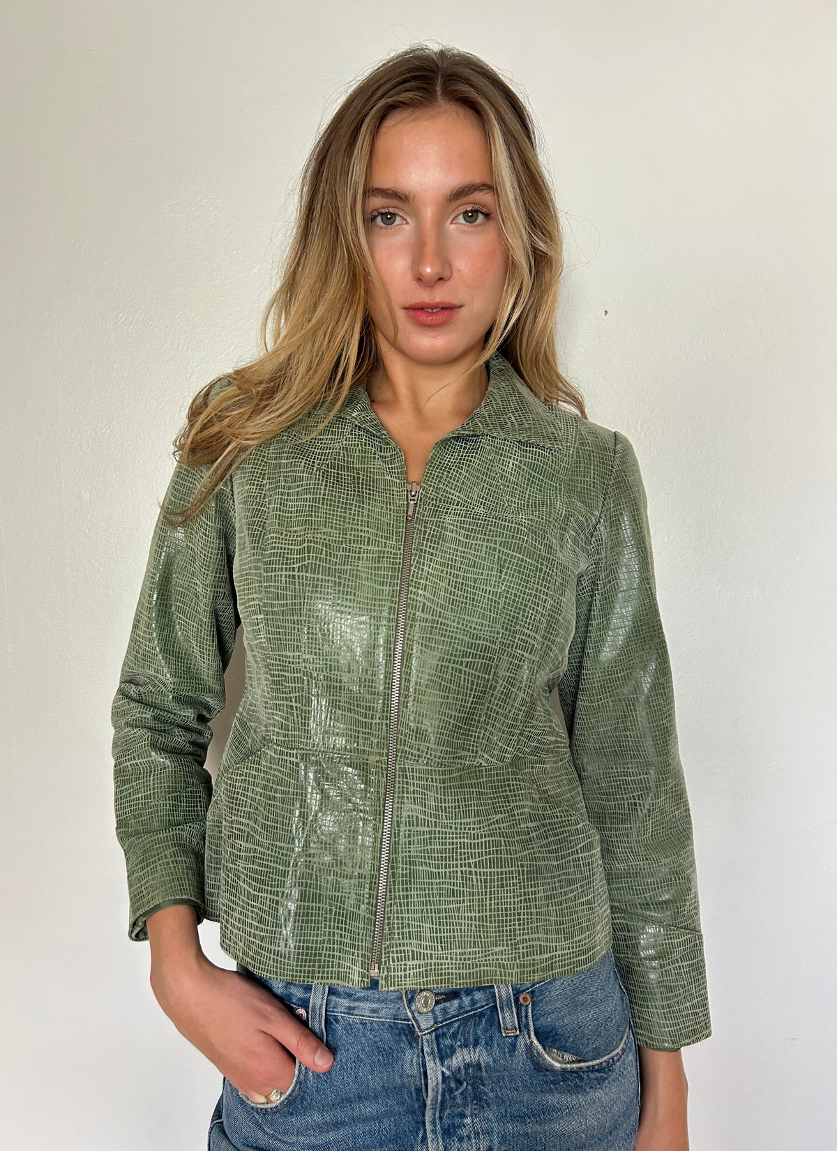 Green Leather Jacket