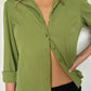 Green Button Up
