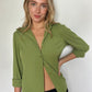 Green Button Up