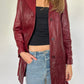 Merlot Leather Jacket