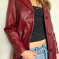 Merlot Leather Jacket